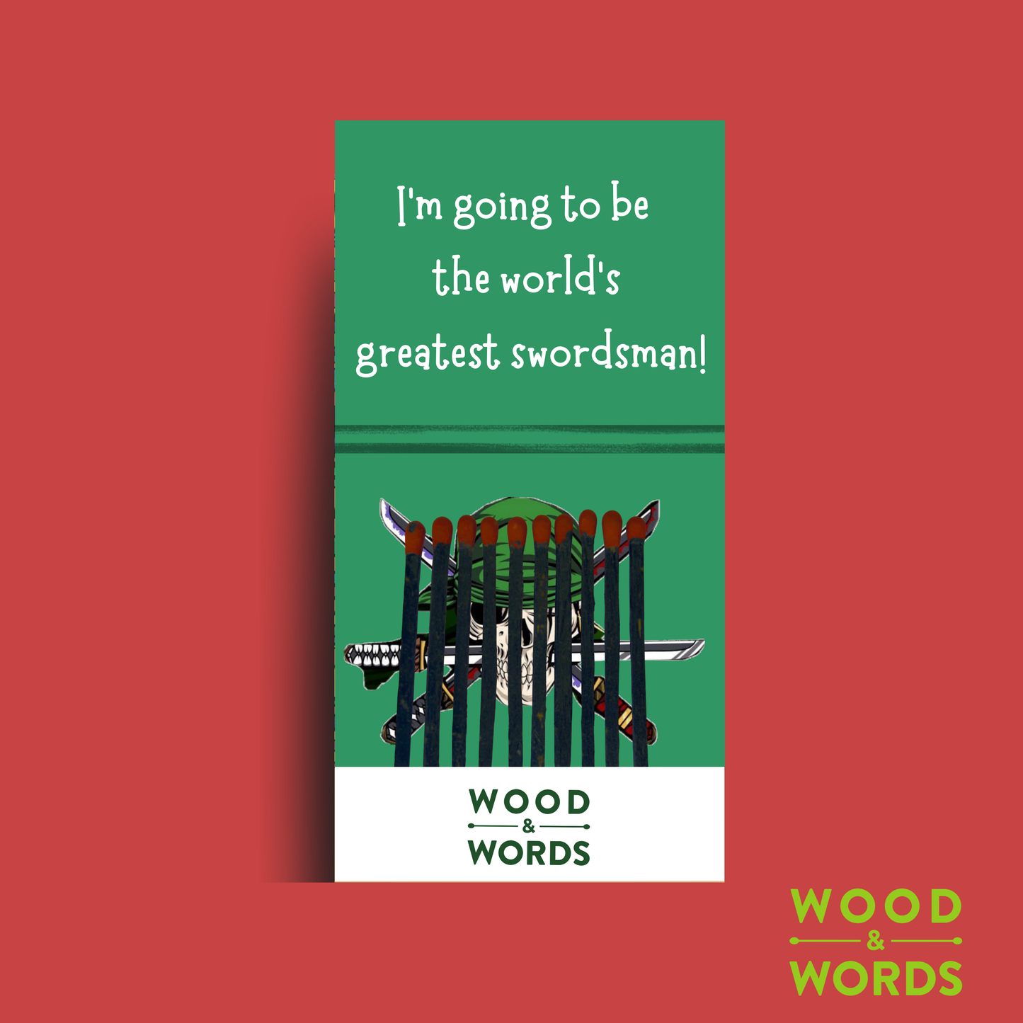 Zoro Green Anime Edition Matchbook