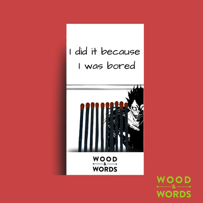 Death Note Anime Edition Matchbook